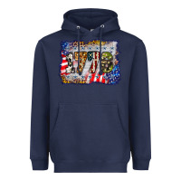 Navy 1776 4th of july background Heavyweight Hoodie - BarkalooDesign