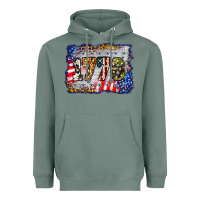Sage 1776 4th of july background Heavyweight Hoodie - BarkalooDesign