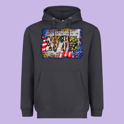 1776 4th Of July Background Heavyweight Hoodie Designed By Barkaloodesign
