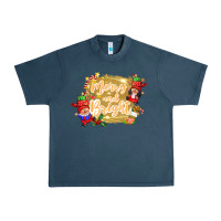 Midnight Navy merry and bright gnome Urban Heavy Tee - CowGirlArtShop
