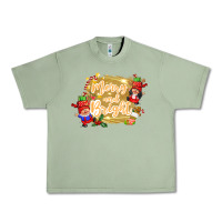 Oil Green merry and bright gnome Urban Heavy Tee - CowGirlArtShop