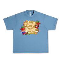Pebble Blue merry and bright gnome Urban Heavy Tee - CowGirlArtShop