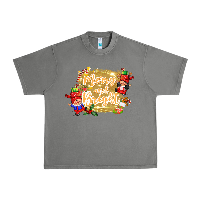 Merry And Bright Gnome Urban Heavy Tee by CowGirlArtShop | Teevron