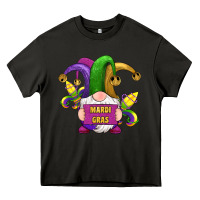 Asphalt mardi gras gnomes fleur de lis Heavy Core Tee - RanaPortraitStore
