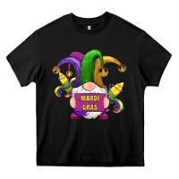 Black mardi gras gnomes fleur de lis Heavy Core Tee - RanaPortraitStore