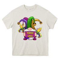 Cream mardi gras gnomes fleur de lis Heavy Core Tee - RanaPortraitStore
