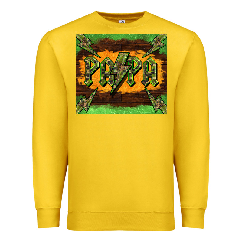 Papa  Lightning Camouflage Premium Sweatshirt by BarkalooDesign | Teevron