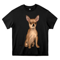 Black chihuahua Heavy Core Tee - JahusDesignShop