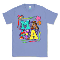 Colony Blue Autism Mama Classic Tee - NancyCooperArtShop