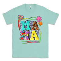 Seafoam Autism Mama Classic Tee - NancyCooperArtShop