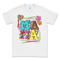 White Autism Mama Classic Tee - NancyCooperArtShop