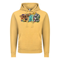 Vintage Mustard One baby Cow Vintage Hoodie - HowdyJamesFarm