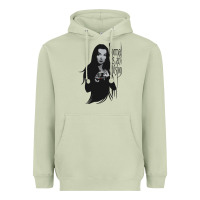 Matcha Normal Is An Illusion - Morticia Addams Heavyweight Hoodie - trangStudio