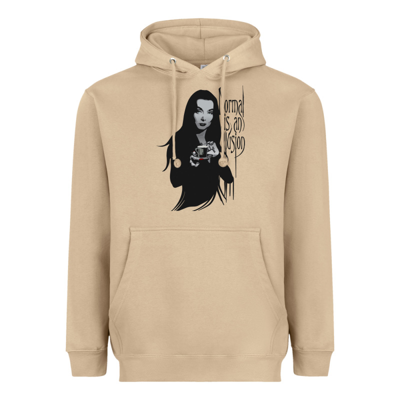 Normal Is An Illusion - Morticia Addams Heavyweight Hoodie by trangStudio | Teevron