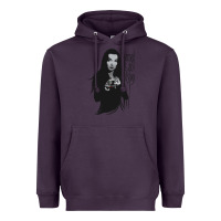 Plum Normal Is An Illusion - Morticia Addams Heavyweight Hoodie - trangStudio