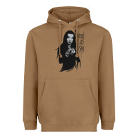 Toasted Coconut Normal Is An Illusion - Morticia Addams Heavyweight Hoodie - trangStudio