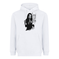 White Normal Is An Illusion - Morticia Addams Heavyweight Hoodie - trangStudio