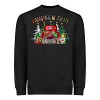 Black hanging with my gnomies Heavyweight Sweatshirt - CowhideDigitalArt
