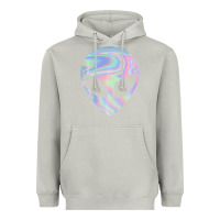Moon Dust Alien Head Colorful Laser Ufo Sighting Believe Area 51 Heavyweight Hoodie - trangStudio