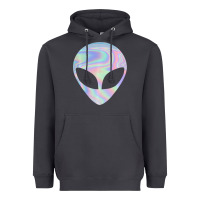 Smoke Alien Head Colorful Laser Ufo Sighting Believe Area 51 Heavyweight Hoodie - trangStudio