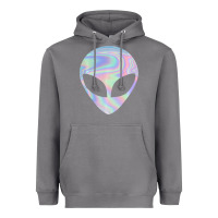 Storm Alien Head Colorful Laser Ufo Sighting Believe Area 51 Heavyweight Hoodie - trangStudio