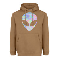Toasted Coconut Alien Head Colorful Laser Ufo Sighting Believe Area 51 Heavyweight Hoodie - trangStudio