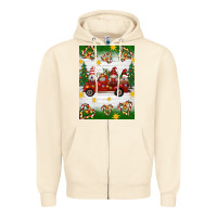 Sandshell christmas gnomes truck Zipper Hoodie - Artiststas