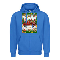 True Royal christmas gnomes truck Zipper Hoodie - Artiststas