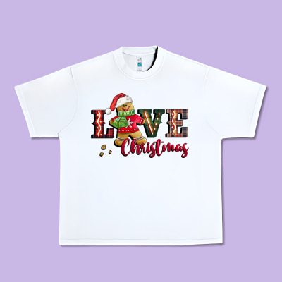 Love Christmas Gingerbread Urban Heavy Tee Designed By Cowgirlartshop