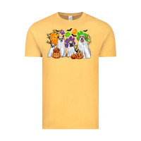 Vintage Mustard ghost dogs Vintage Tee - CowGirlArtShop