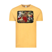 Vintage Mustard army cowhide leopard Christmas Vintage Tee - Jasminsmagicworld