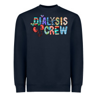 Navy dialysis crew Heavyweight Sweatshirt - CowhideDigitalArt
