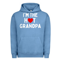 Pigment Pebble Blue mens i love hot grandpa  i'm the hot grandpa Urban Hoodie - trangStudio