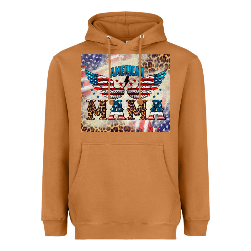 American Mama Heavyweight Hoodie by BarkalooDesign | Teevron