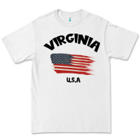 White VIRGINIA U.S.A Premium Tee - Bettercallsaul