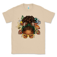Mushroom american football afro messy bun Classic Tee - texasbilliewilder