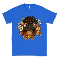 True Royal american football afro messy bun Classic Tee - texasbilliewilder