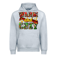Heather Grey warm and cozy with scarf Urban Hoodie - AdoDesignShop