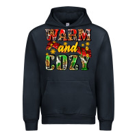 Navy warm and cozy with scarf Urban Hoodie - AdoDesignShop