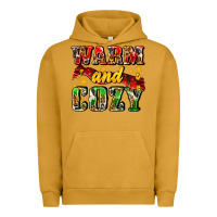 Pigment Peanut Butter warm and cozy with scarf Urban Hoodie - AdoDesignShop