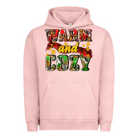 Pigment Salmon warm and cozy with scarf Urban Hoodie - AdoDesignShop