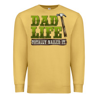 Antique Gold dad lıfe totally naıled it Premium Sweatshirt - BarkalooDesign