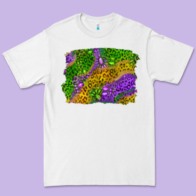 Leopard Gemstone Mardi Gras Premium Tee Designed By Ranaportraitstore