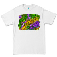 White Leopard Gemstone Mardi Gras Premium Tee - RanaPortraitStore