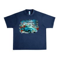 Navy its the wonderful time of the year truck Urban Heavy Tee - CowGirlArtShop