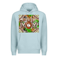 Blue Mist Baseball Mom Premium Hoodie - CowhideDigitalArt