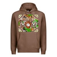 Chestnut Baseball Mom Premium Hoodie - CowhideDigitalArt