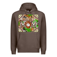 Coffee Baseball Mom Premium Hoodie - CowhideDigitalArt