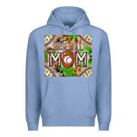 Colony Blue Baseball Mom Premium Hoodie - CowhideDigitalArt