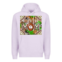 Lilac Baseball Mom Premium Hoodie - CowhideDigitalArt